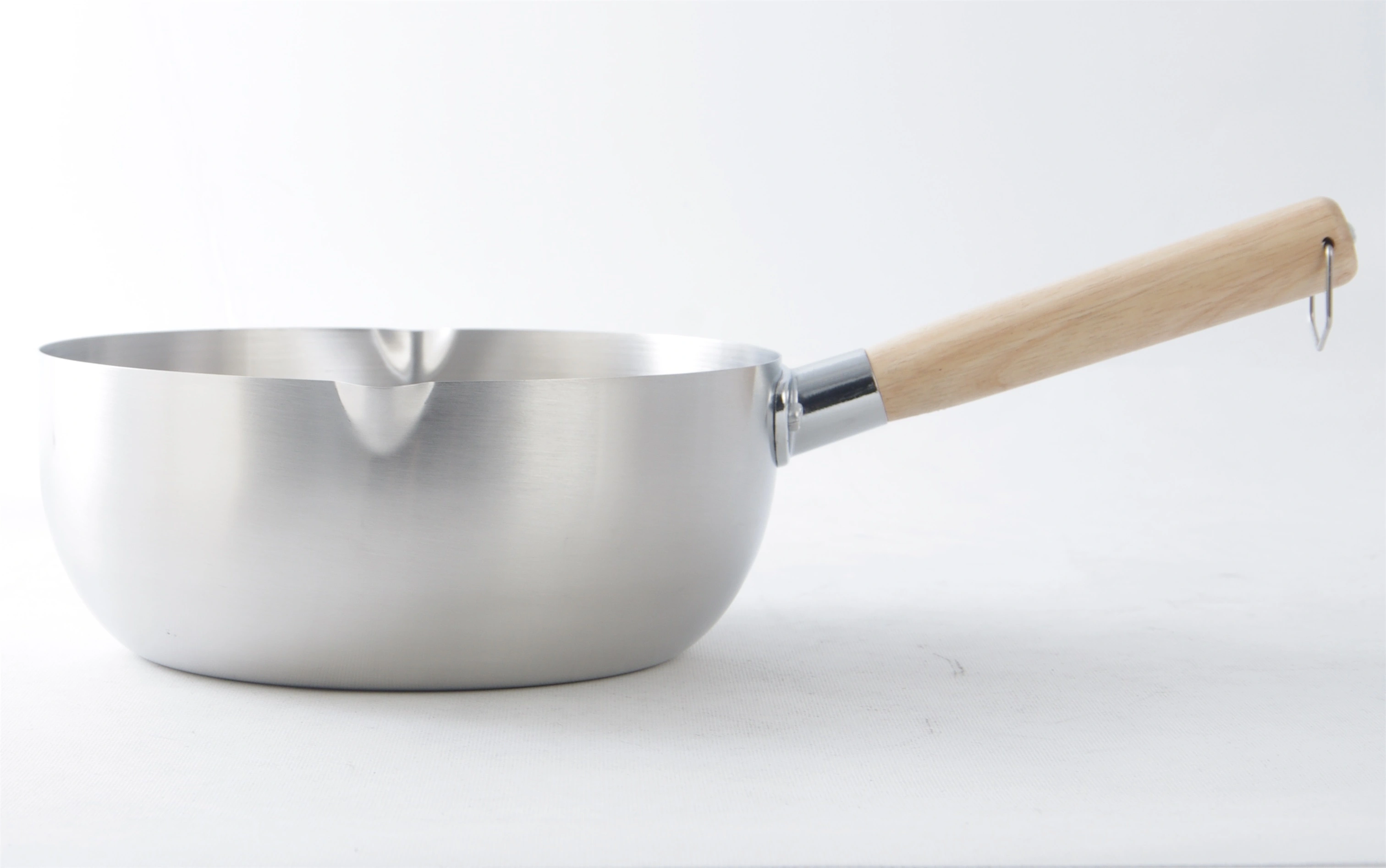Oem STAINLESS STEEL MILK PAN FRYING PAN WITH WOODEN HANDLE RGS-TN712 Factory Price-Evergreen 1