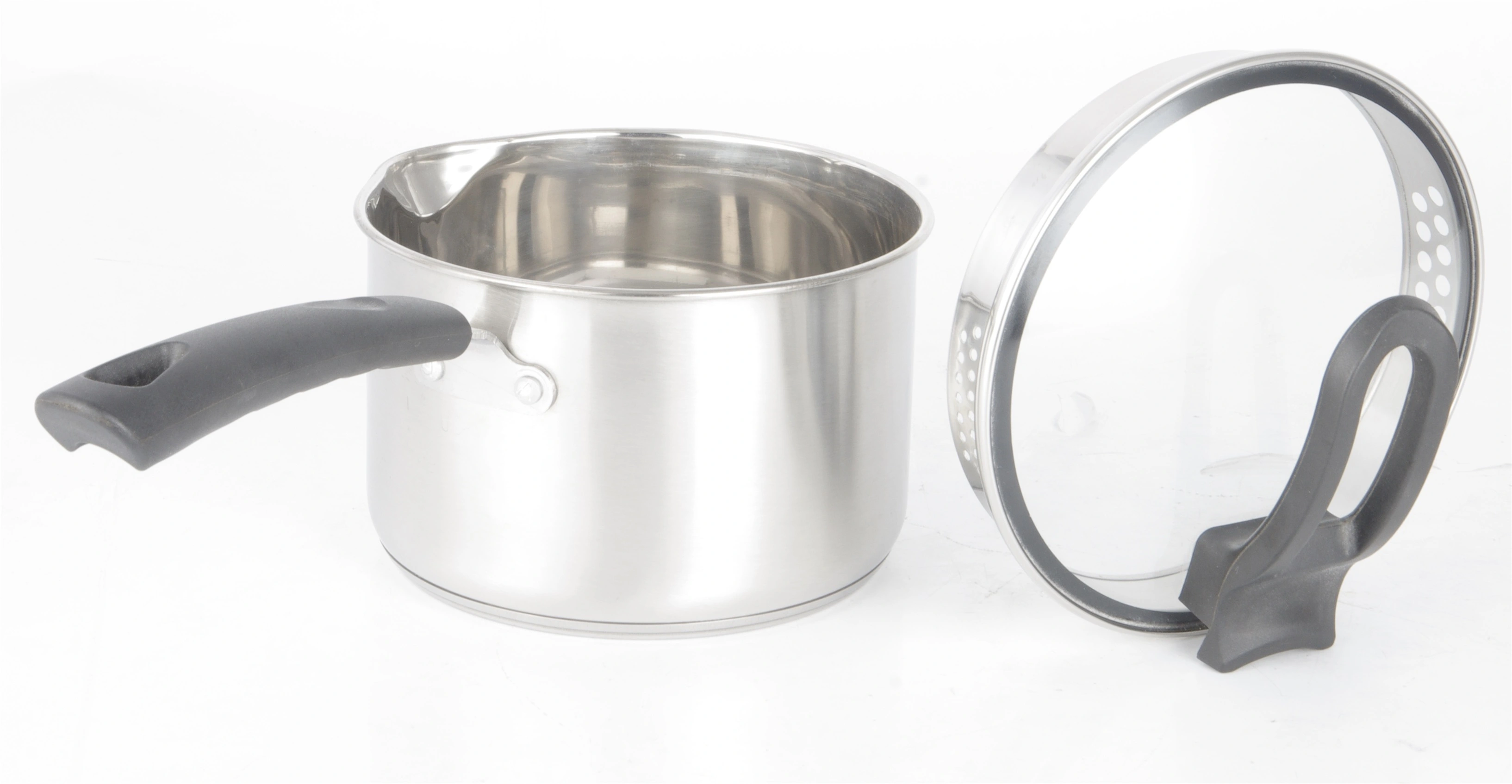 High Quality STAINLESS STEEL MILK PAN WITH HANDLE&LID RGS-ZD1073 With Good Price-Evergreen 1