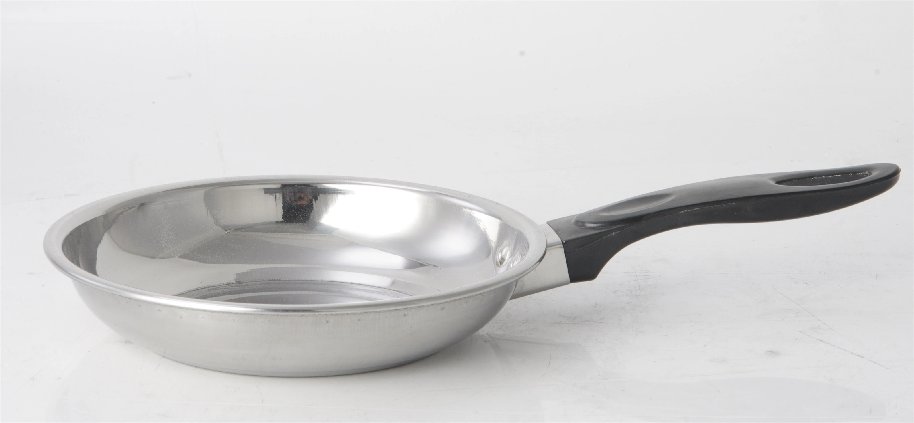High Quality STAINLESS STEEL SS410 D TYPE FRYING PAN RGS-VP048-D With Good Price-Evergreen 1