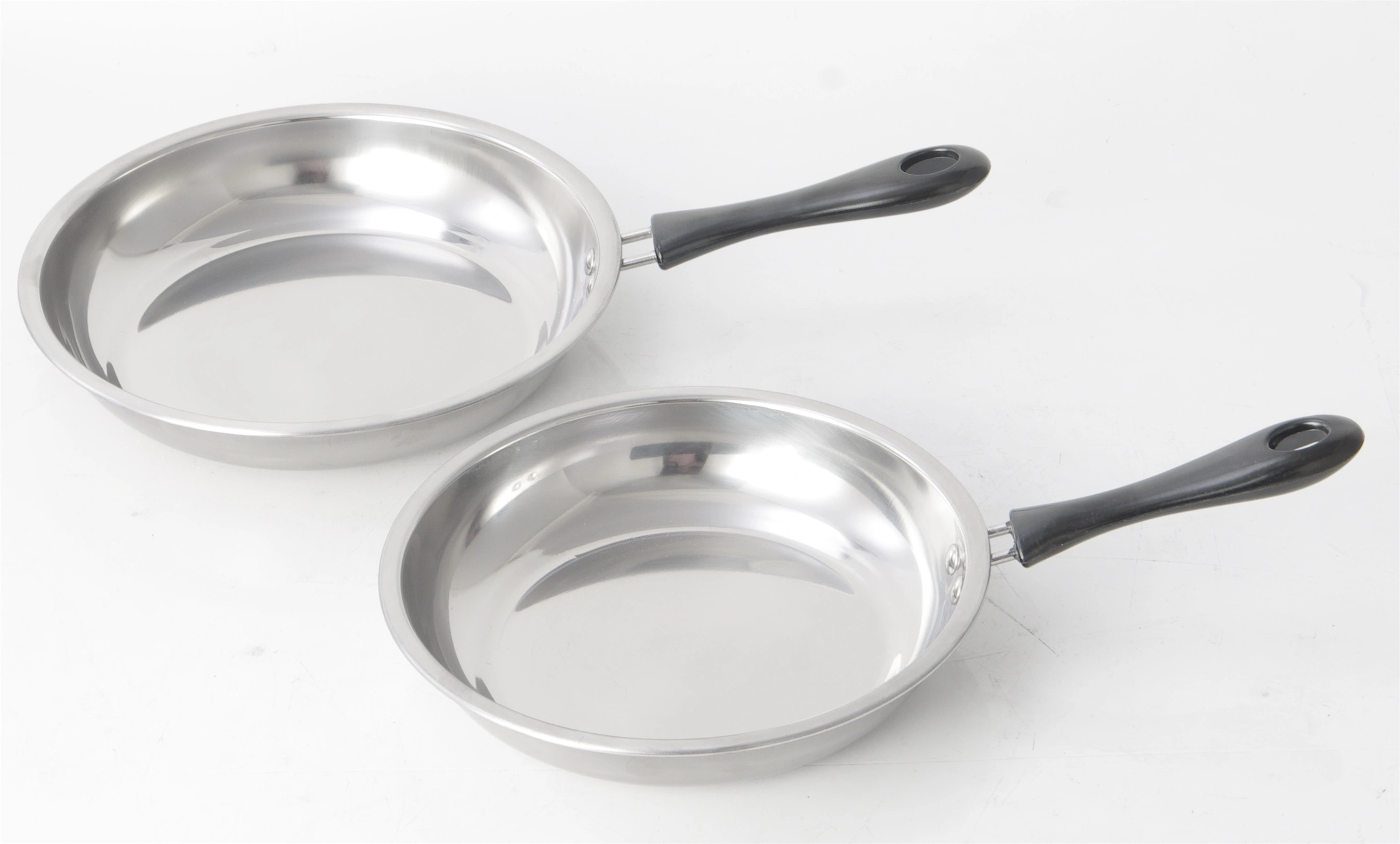 China Professional STAINLESS STEEL THICKEN FRYING PAN WITH BAKELITE HANDLE RGS-VP044 Factory 1