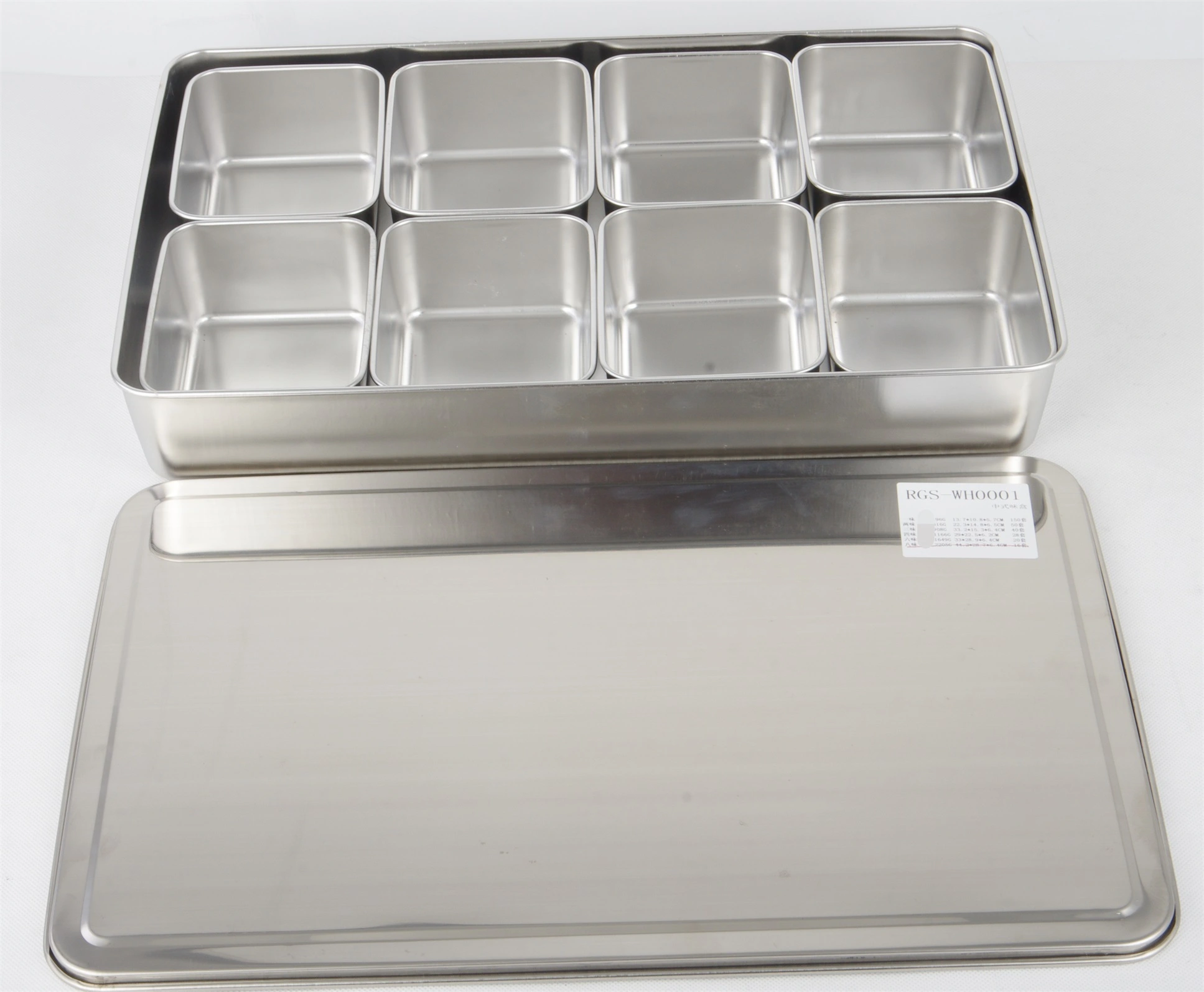 Custom STAINLESS STEEL CHINESE SAUCE BOX,LUNCH BOX RGS-FG311 Factory From China 1