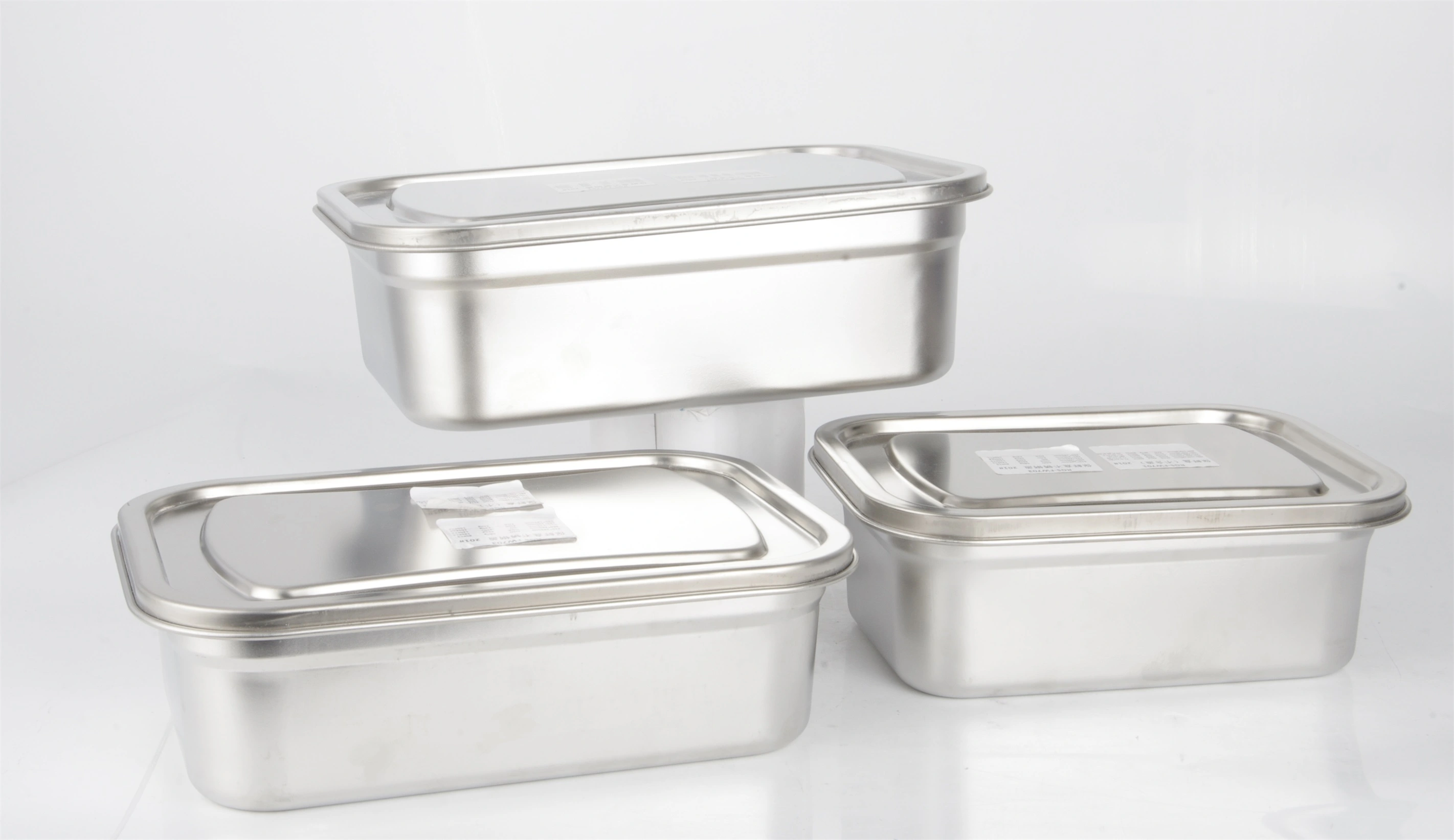 Custom STAINLESS STEEL SS304 LUNCH BOX WITH STEEL LID RGS-FW703&FW704 Factory From China 1