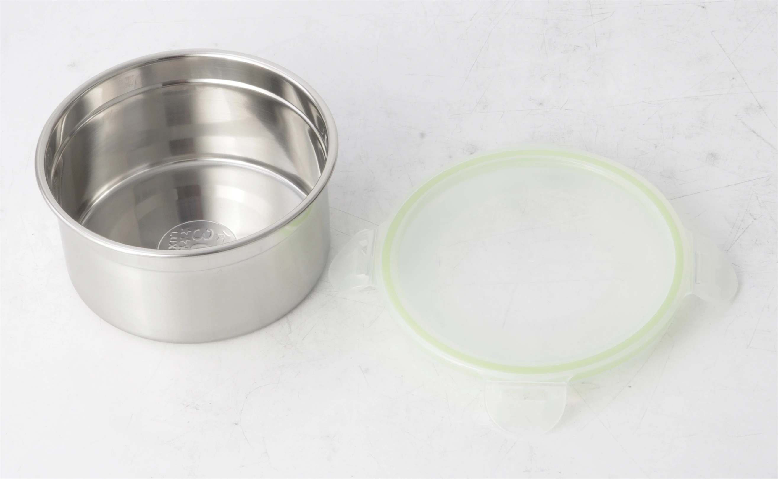 Custom STAINLESS STEEL ROUND LUNCH BOX WITH PP LID RGS-FW5002 Factory From China 1