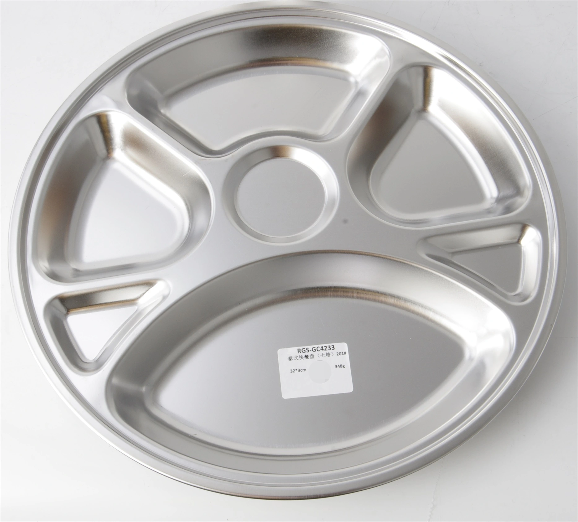 Wholesale STAINLESS STEEL LUNCH DISH FAST FOOD PLATE RGS-GC4233 From China-Evergreen 1