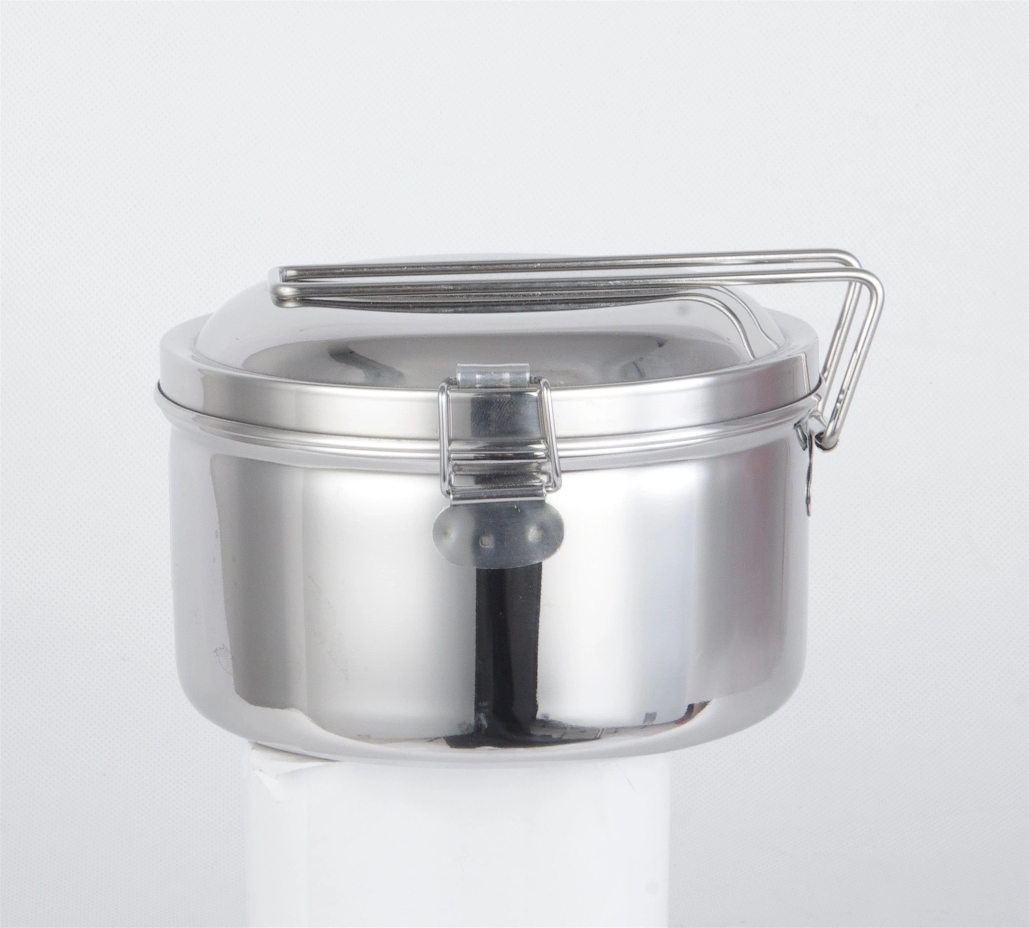 Wholesale STAINLESS STEEL SS304 ROUND LUNCH BOX WITH PLATE RGS-GC4586 From China-Evergreen 1