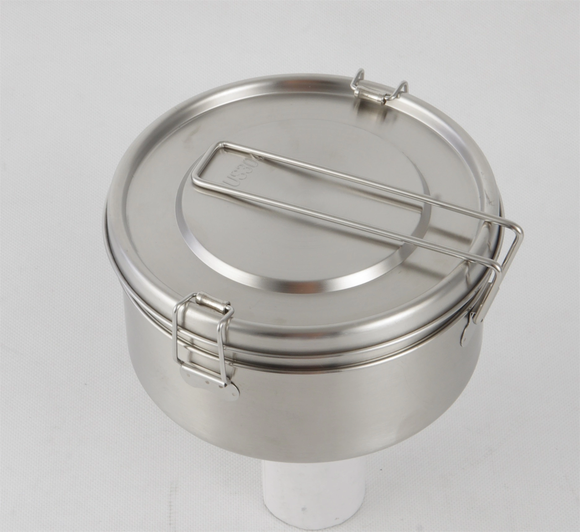Wholesale STAINLESS STEEL ROUND STEEL LUNCH BOX SS304 FOOD GRADE RGS-GC4991 With Good Price-Evergreen 1
