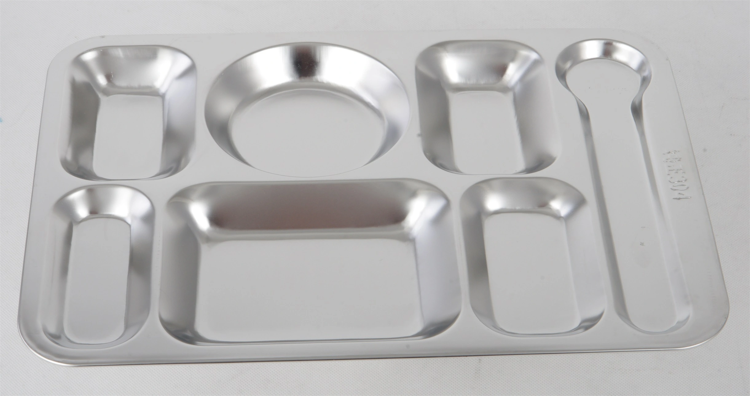 Wholesale STAINLESS STEEL SS304 SNACK PLATE LUNCH DISH RGS-GC5464 With Good Price-Evergreen 1