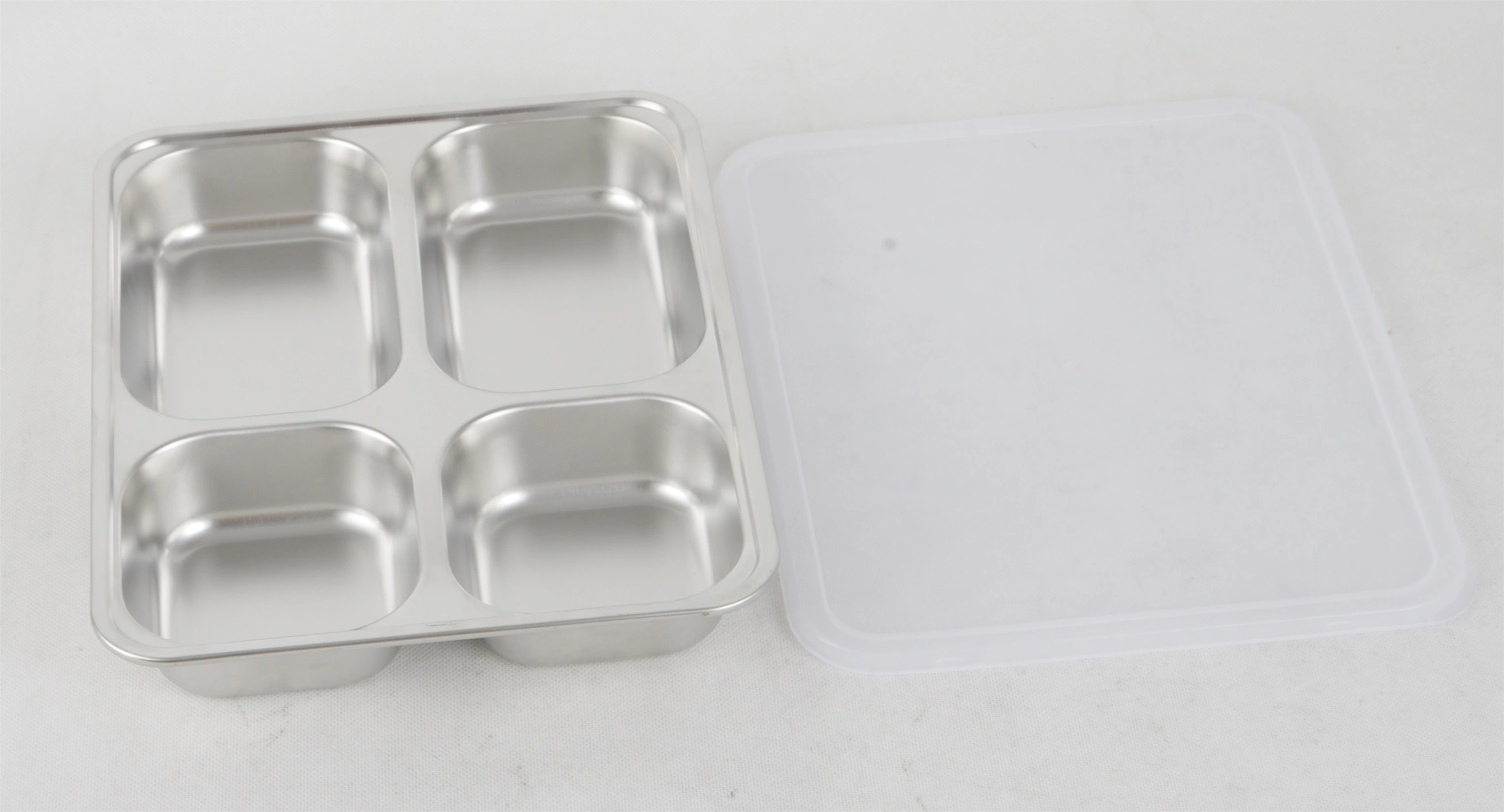High Quality STAINLESS STEEL SNACK PLATE WITH LID RGS-GC5591 Wholesale-Evergreen 1