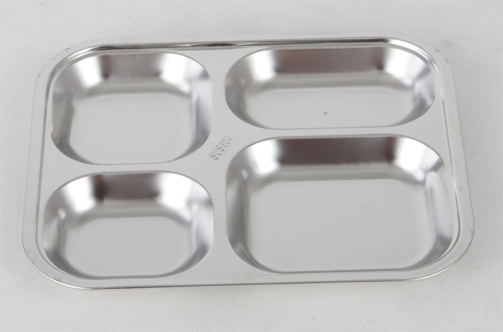 Quality STAINLESS STEEL SS304 SNACK PLATE LUNCH DISH RGS-GC54616 Oem From China-Evergreen 1