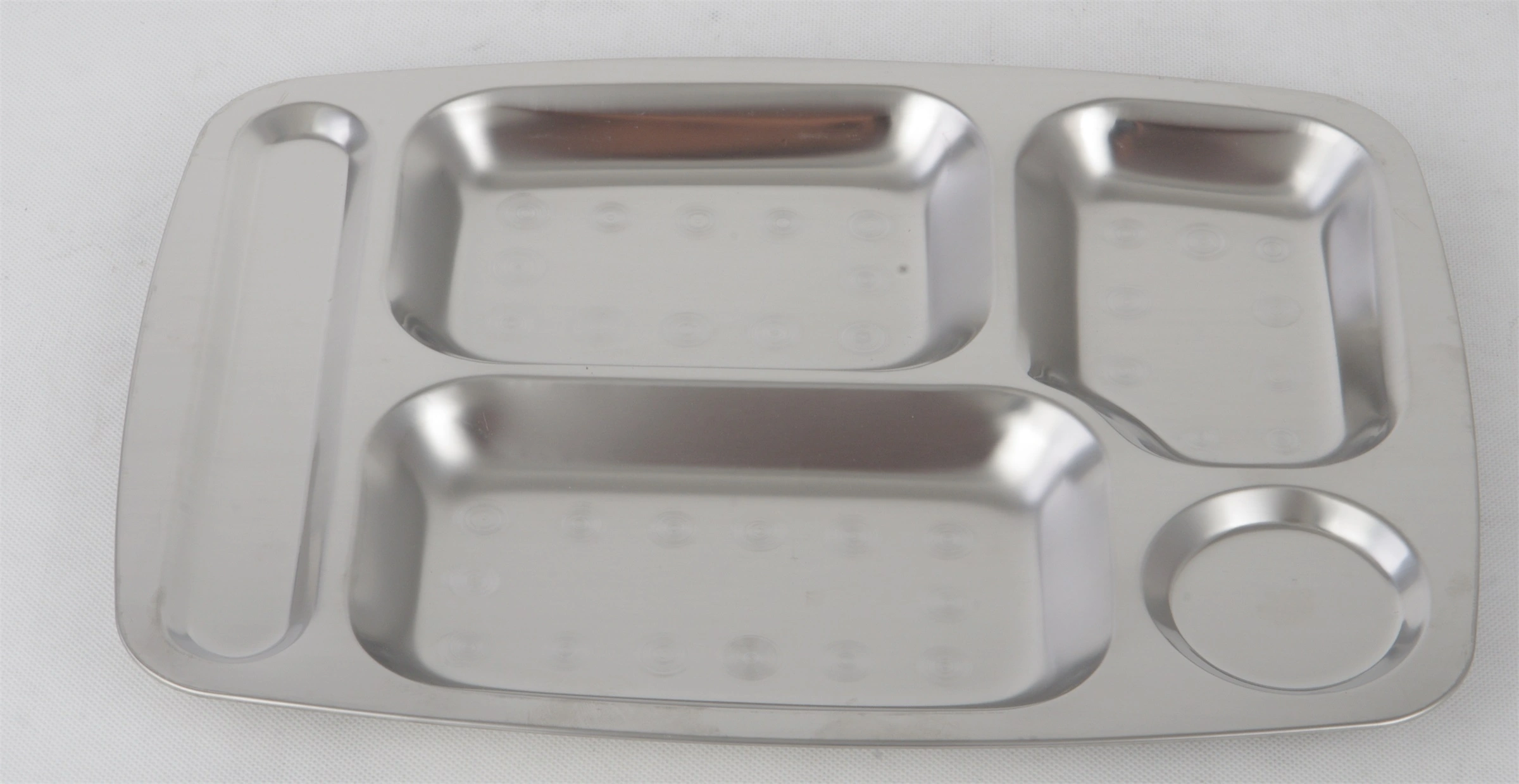 China STAINLESS STEEL SS201 SNACK PLATE LUNCH DISH RGS-GC54628 Customized-Evergreen 1