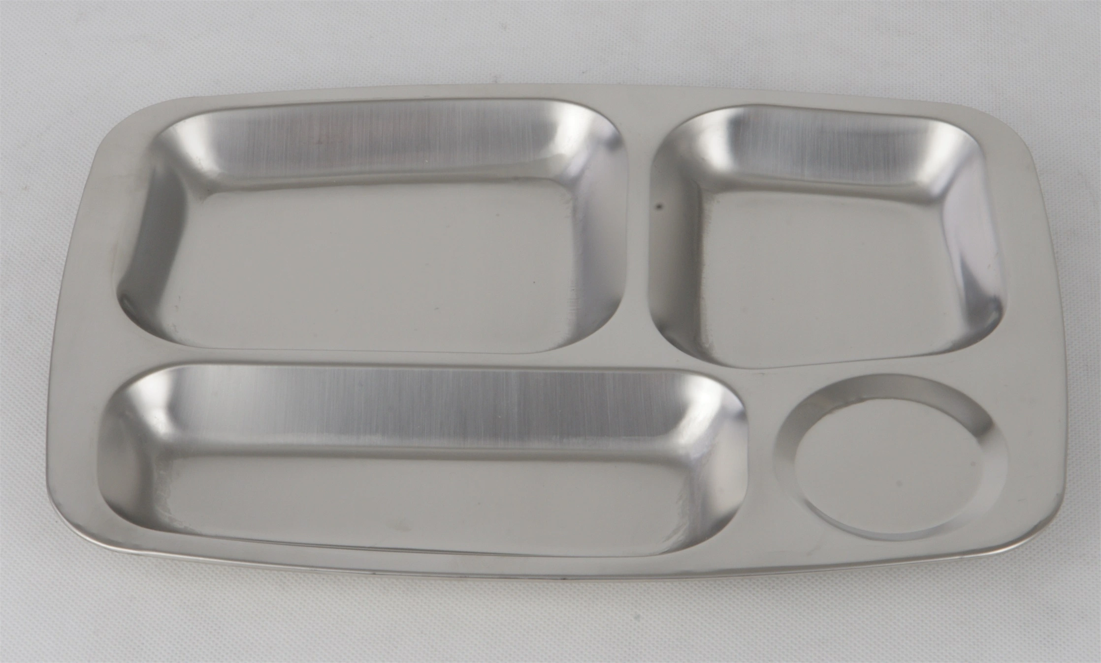 Custom STAINLESS STEEL SS201 SNACK PLATE LUNCH DISH RGS-GC54643 Factory From China 1