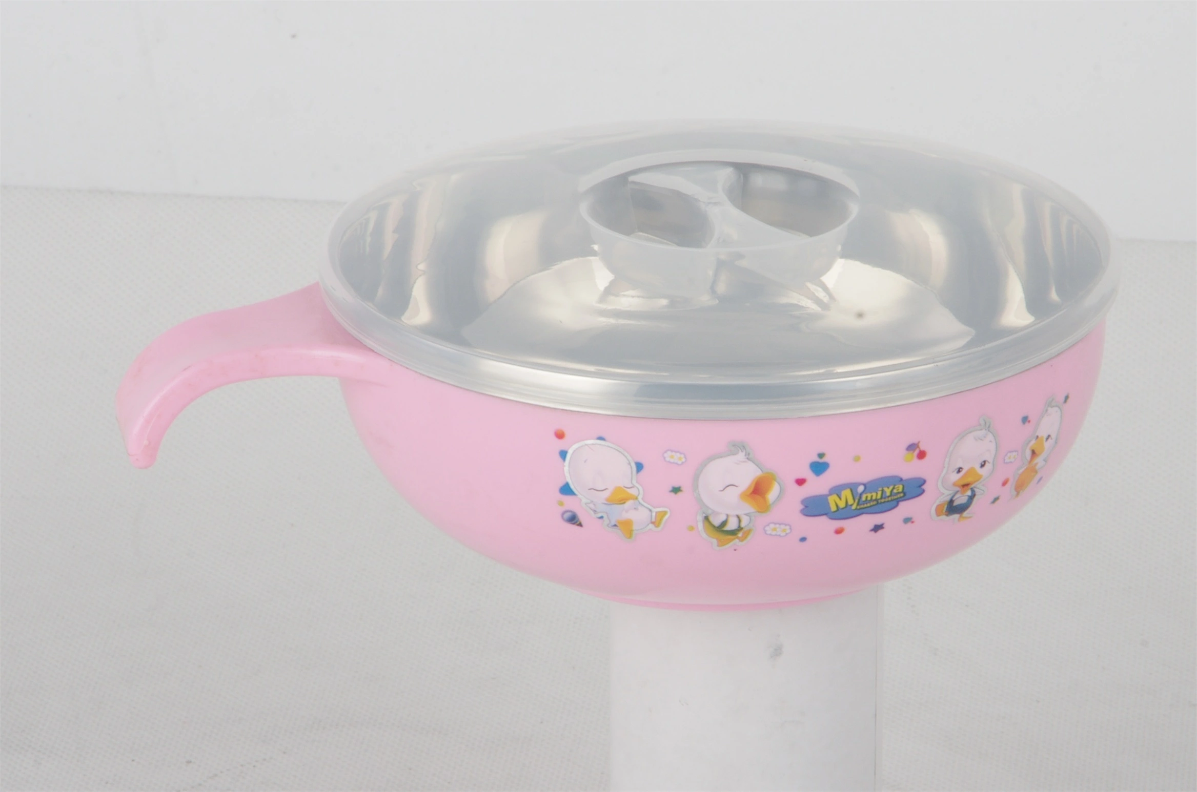 STAINLESS STEEL CHILDREN BOWL WITH SINGLE HANDLE wholesale RGS-GH4244 1