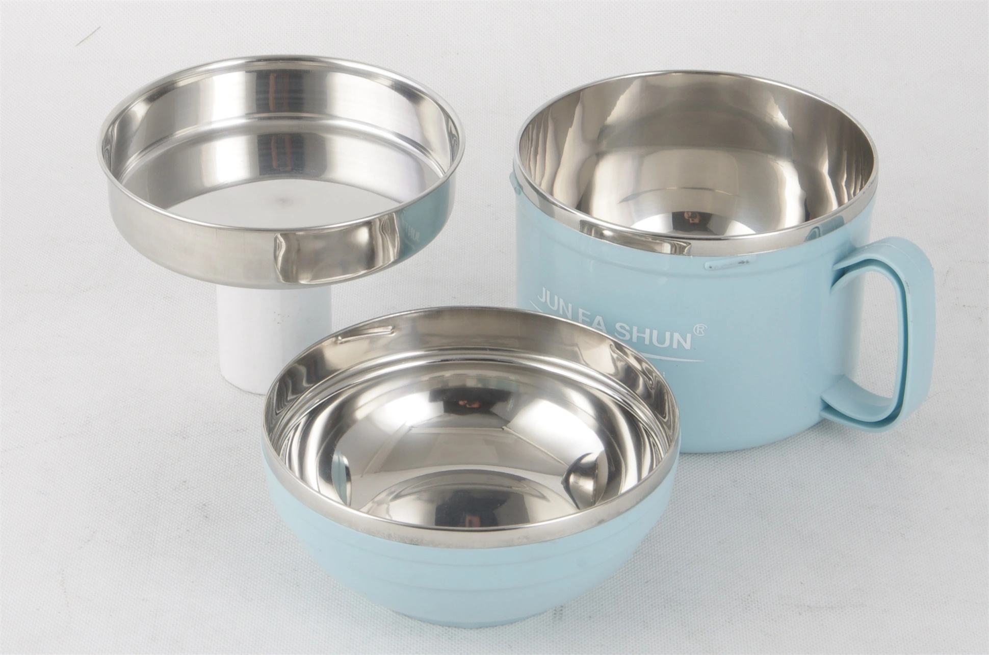 STAINLESS STEEL LUNCH CUP WITH DISH RGS-GH5494 1