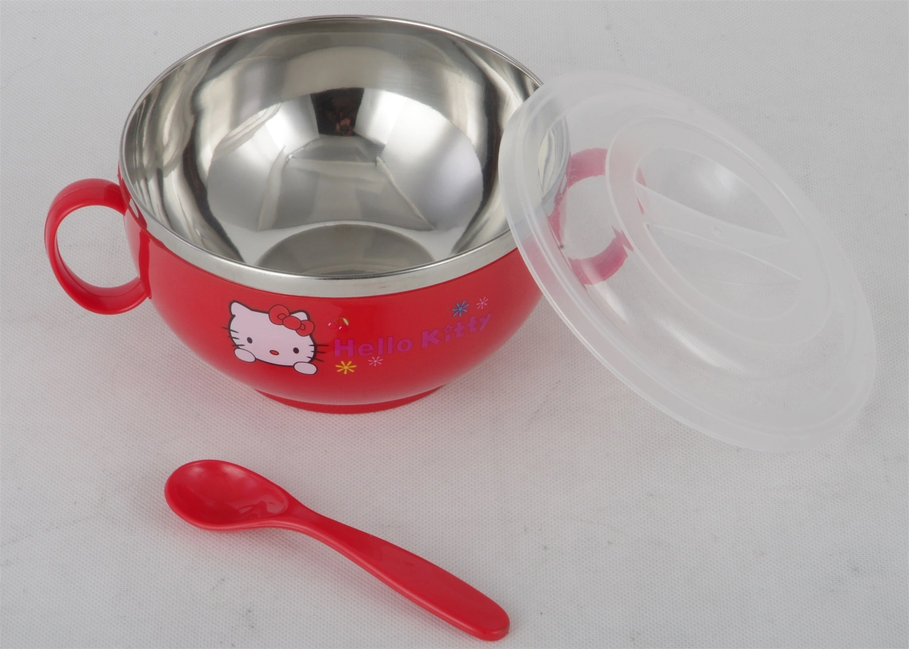 stainless steel children bowl with double handles RGS-GH5498 1