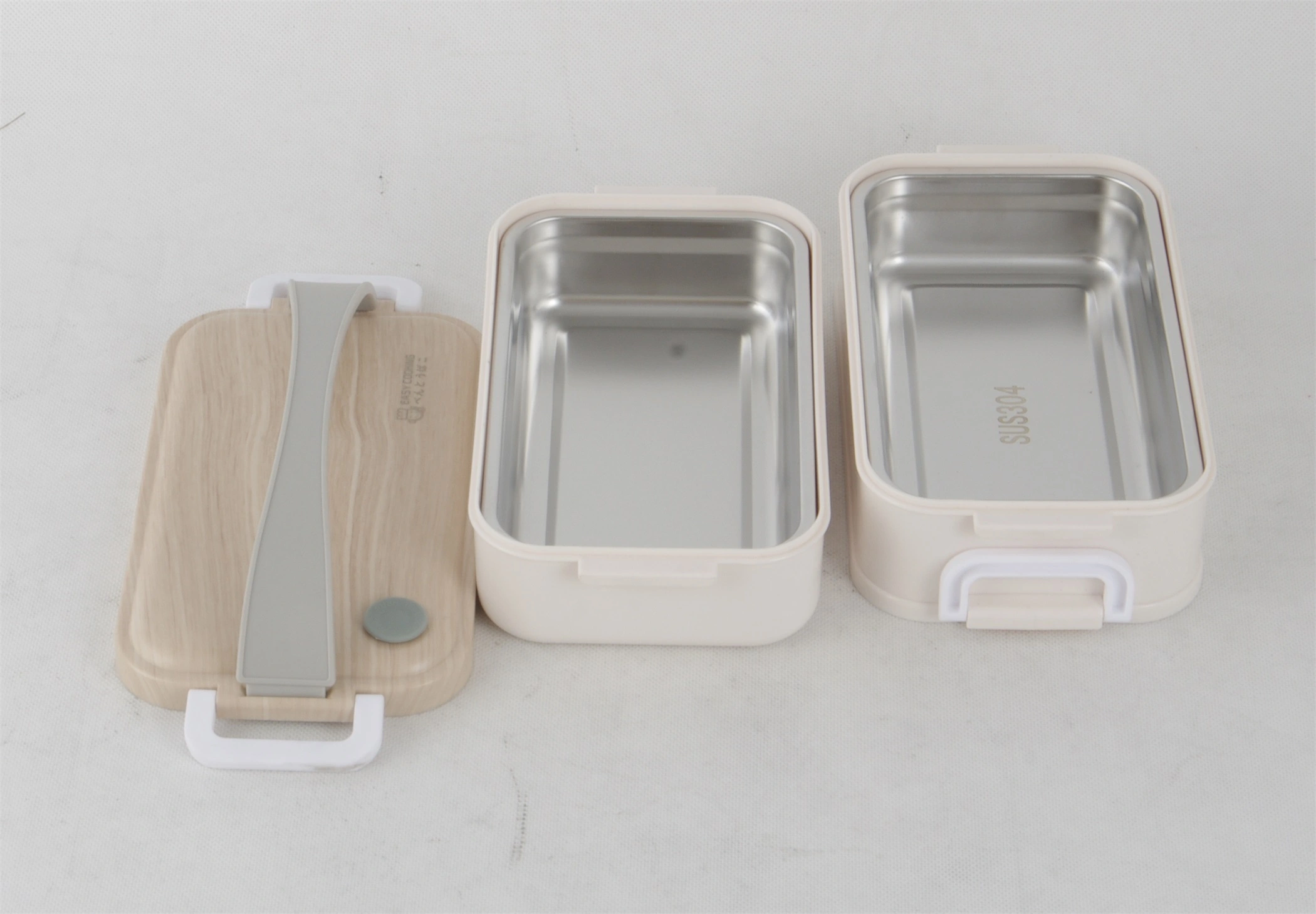 STAINLESS STEEL SS304+PP SQUARE LUNCH BOX RGS-GH5581 1