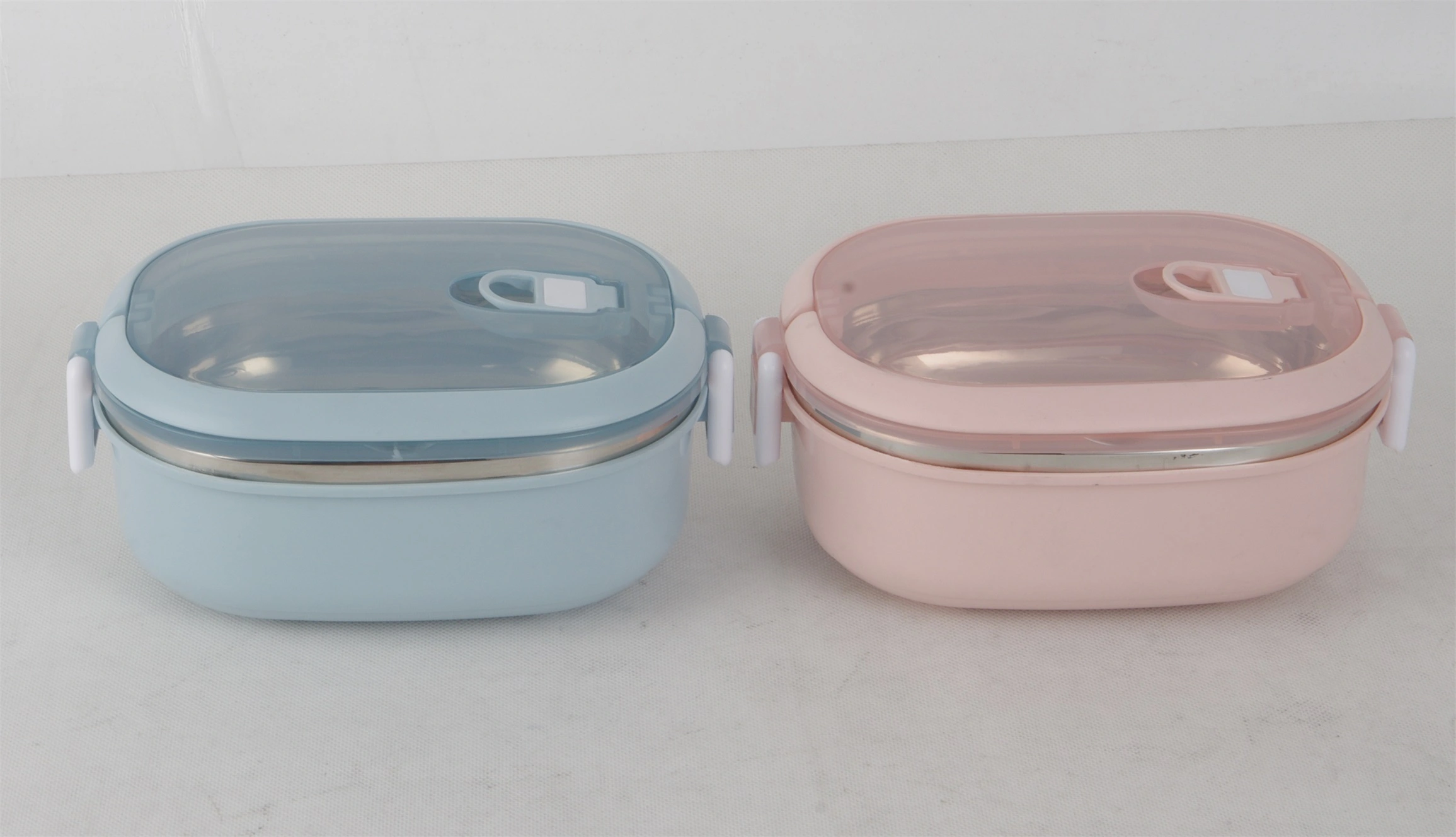 STAINLESS STEEL RECTANGLE LUNCH BOX WITH LID  RGS-GH5585 1