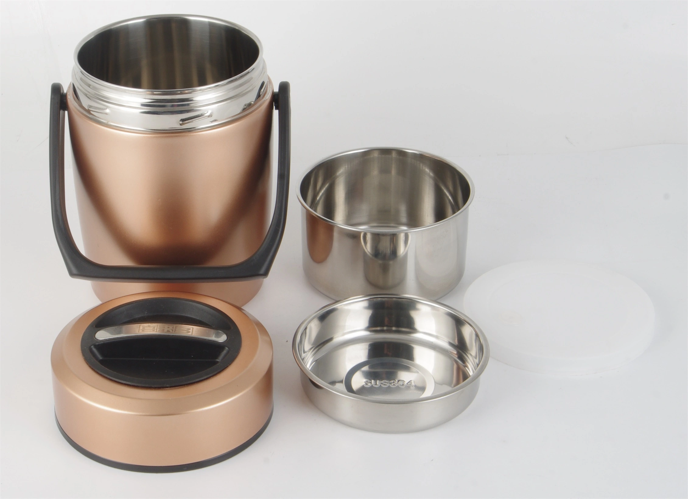 Stainless Steel Dinnerware Ss304 Heat Preservation Portable Lunch Box 1