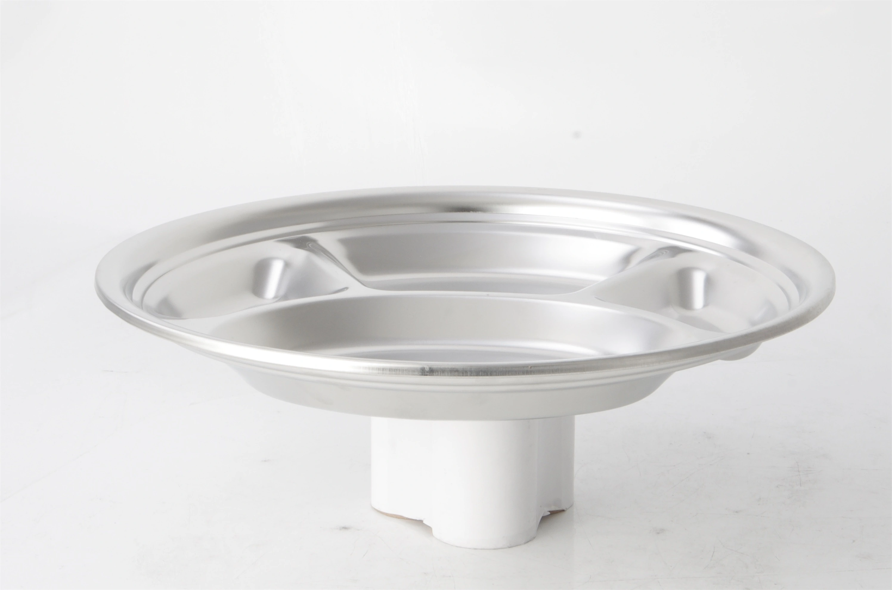 Wholesale Stainless Steel Cookware Snack Plate Lunch Dish Fast Food Plate Rgs-gc4236 Supplier-Evergreen 1