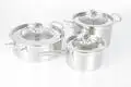 High-quality stainless saucepan set for business for cooking 1