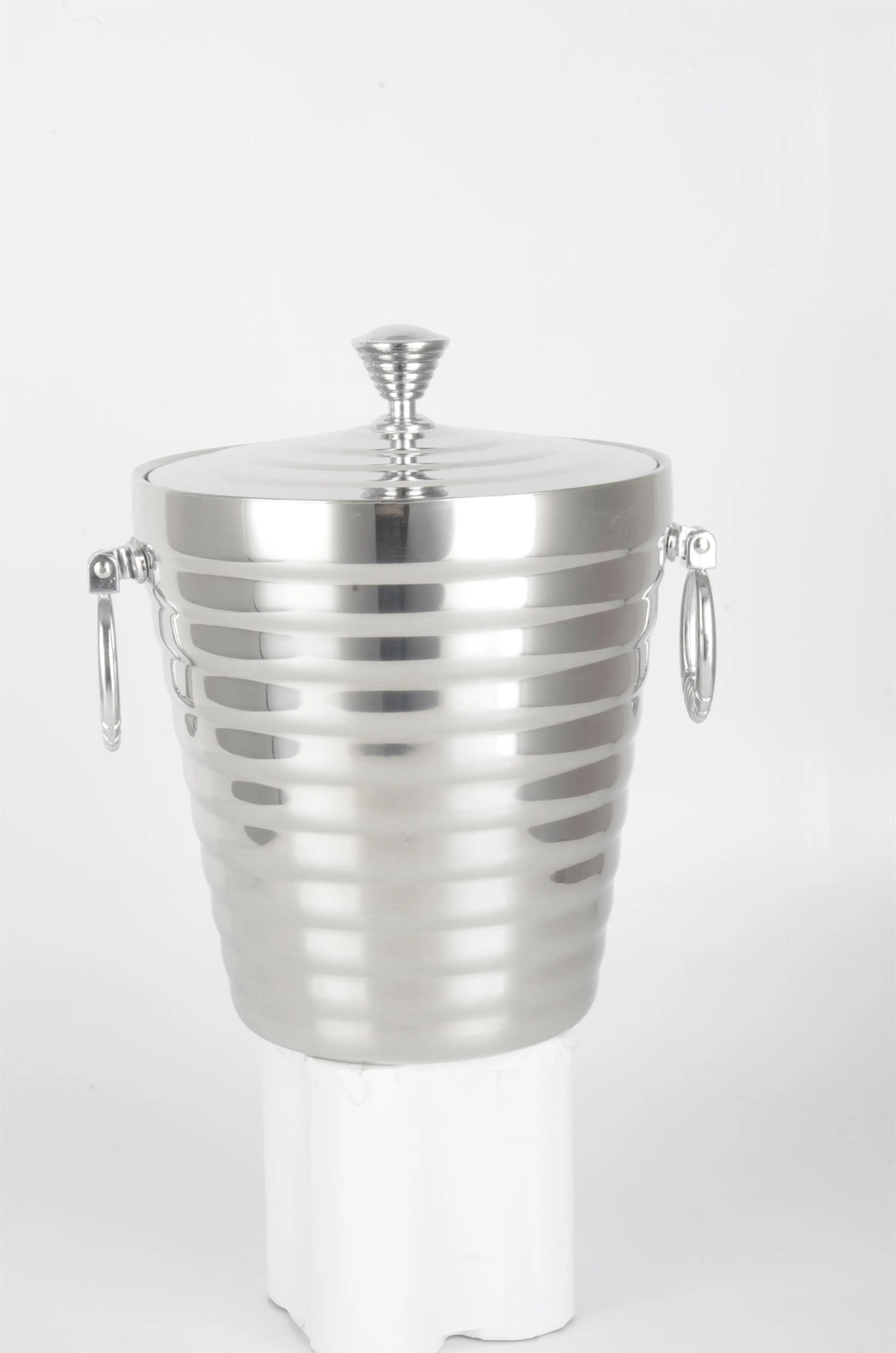 Evergreen Custom hammered stainless steel ice bucket Supply for cooking 1