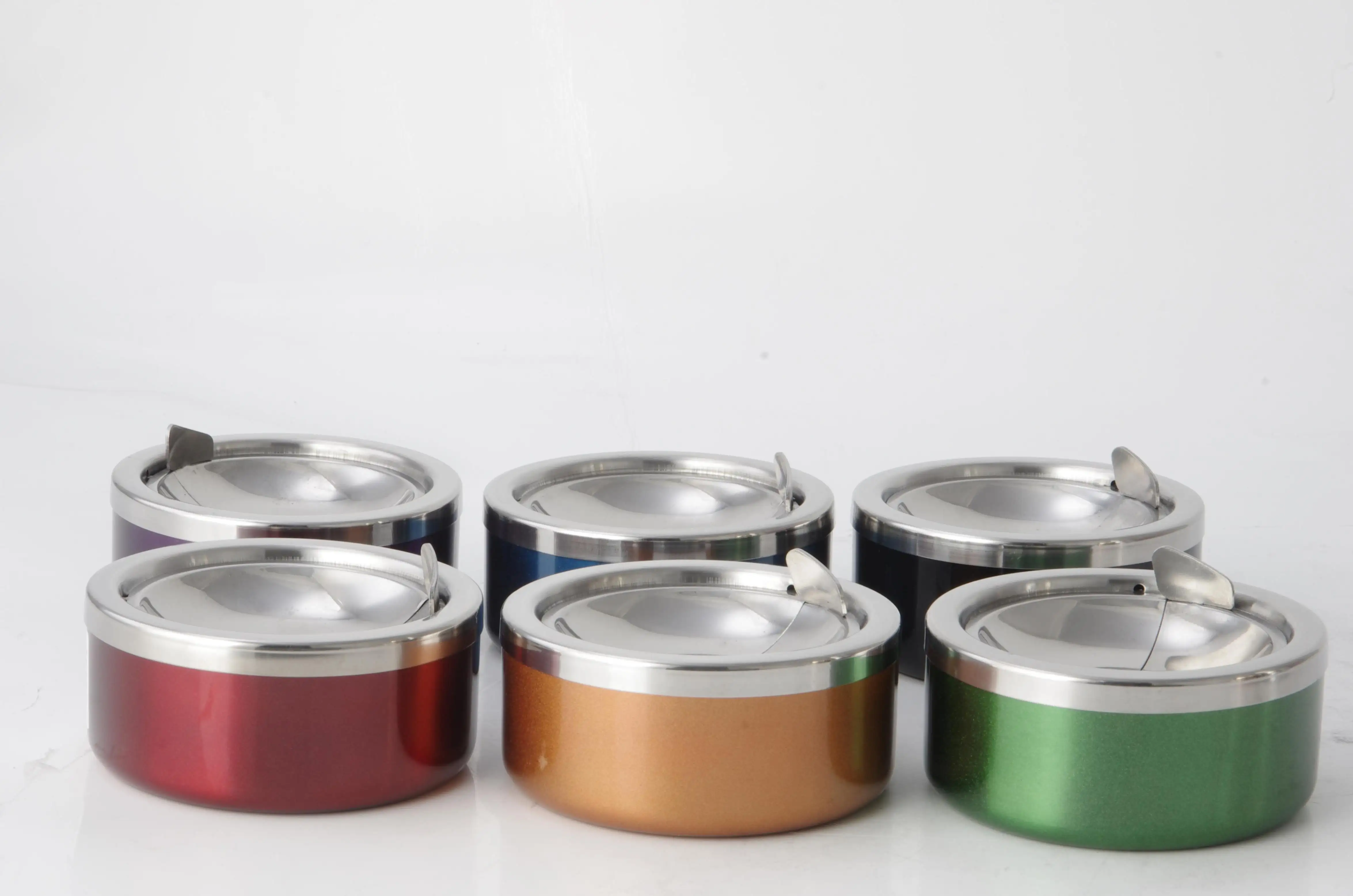 Evergreen Wholesale stainless steel windproof ashtrays factory for cooking 1
