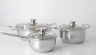 Evergreen stainless steel saucepan set sale for business for cooking 1