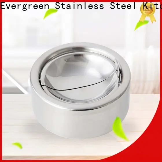 Evergreen Best stainless steel windproof ashtray factory for cooking 1