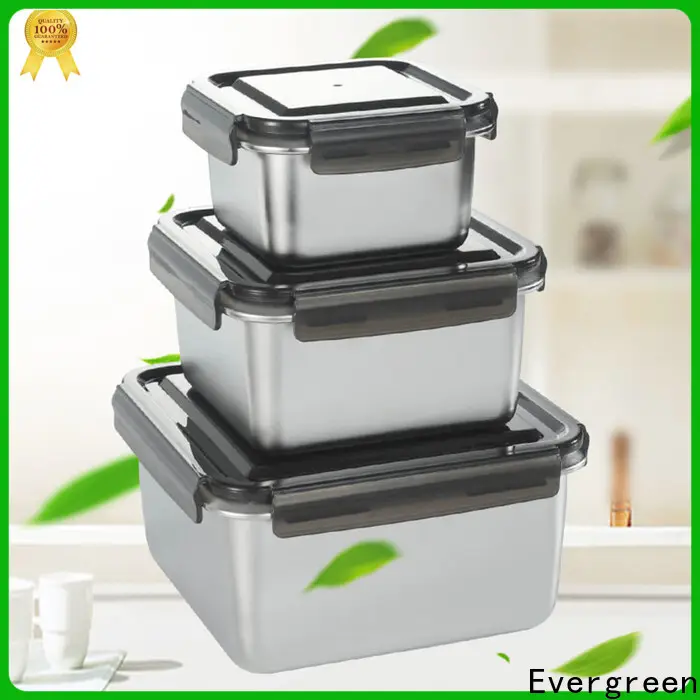 Evergreen Best stainless steel lunchboxes manufacturers for storage 1