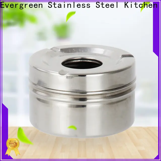 Evergreen steel ashtray factory for cooking 1
