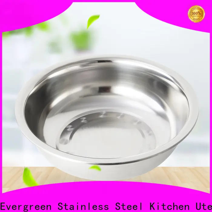 Evergreen Custom stainless steel basin bowl manufacturers for kitchen 1