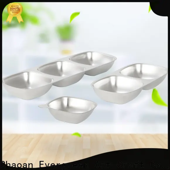 Evergreen stainless steel dishes plates company for cooking1 1