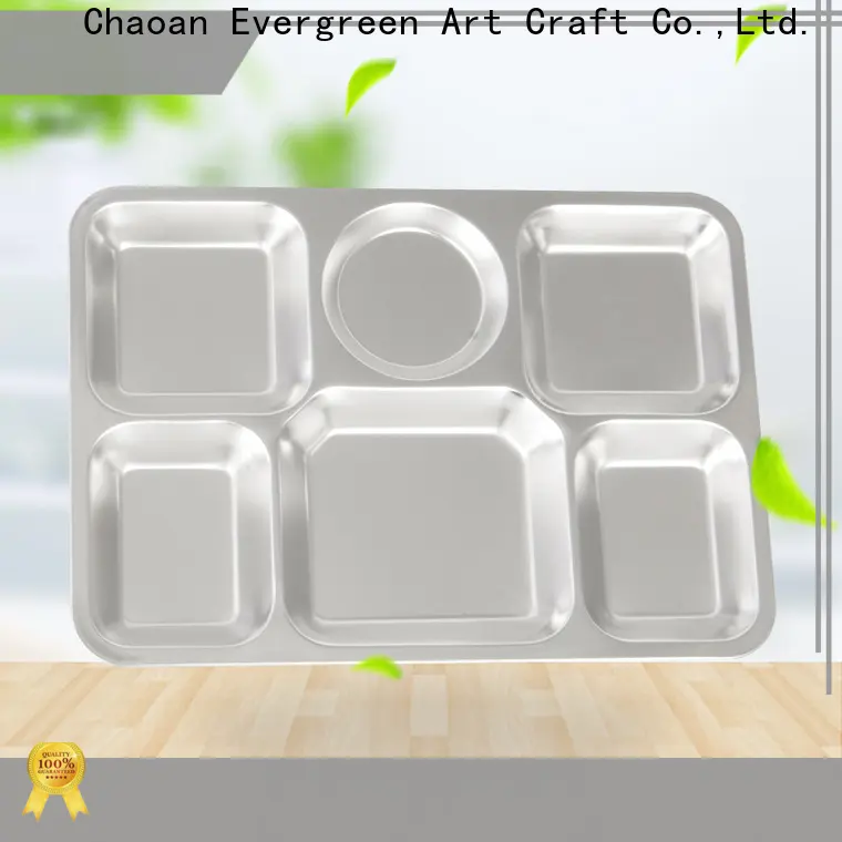 Custom stainless steel lunch plates Supply for kitchen 1