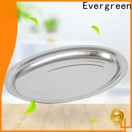Evergreen stainless steel food plates Supply for kitchen 1