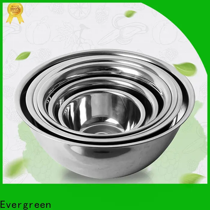 Evergreen Wholesale kitchen stainless steel bowls Supply for cooking 1