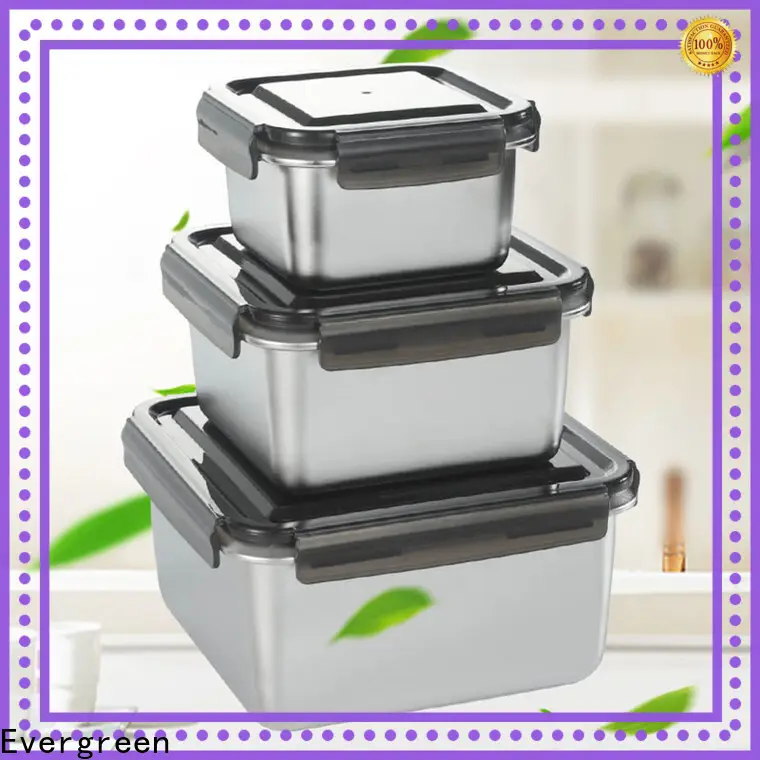 Evergreen Best stainless steel food storage containers wholesale manufacturers for kitchen 1