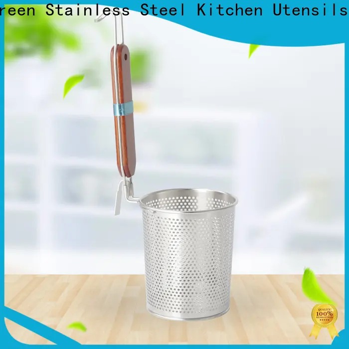 Evergreen Latest stainless steel colander with handle manufacturers for cooking 1