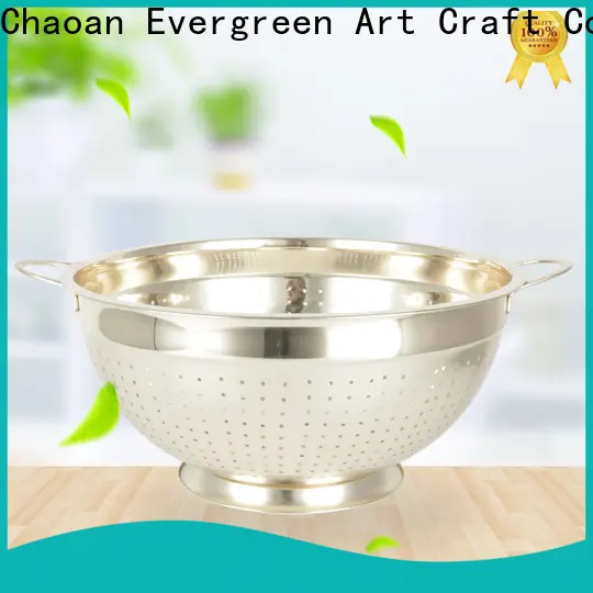 Evergreen Custom stainless steel food basket bowl factory for kitchen 1