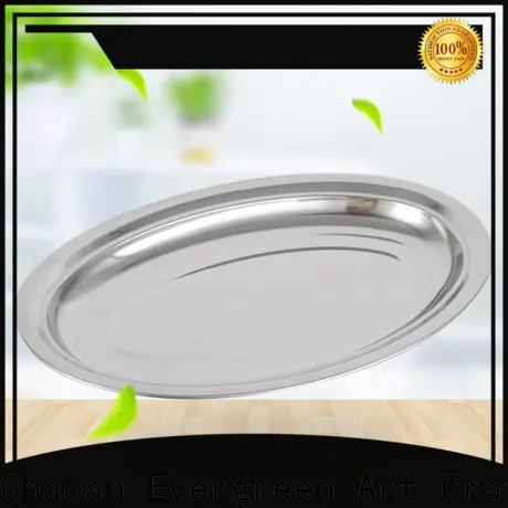 Evergreen stainless steel food plates for business for kitchen 1