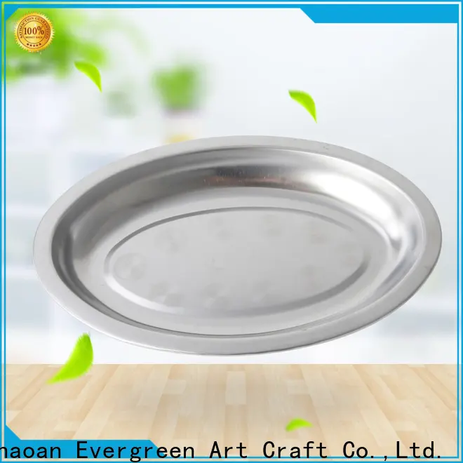 Evergreen stainless steel camping plates company for kitchen 1