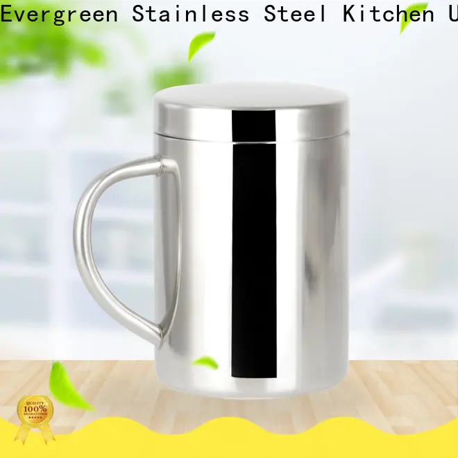 Evergreen cup stainless steel for business for kitchen 1