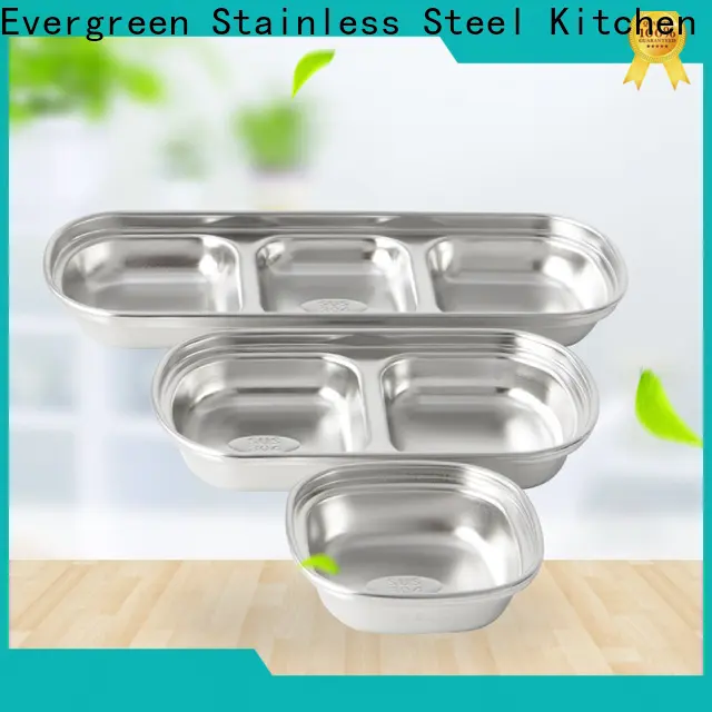 Evergreen High-quality stainless steel plates wholesale for business for cooking 1