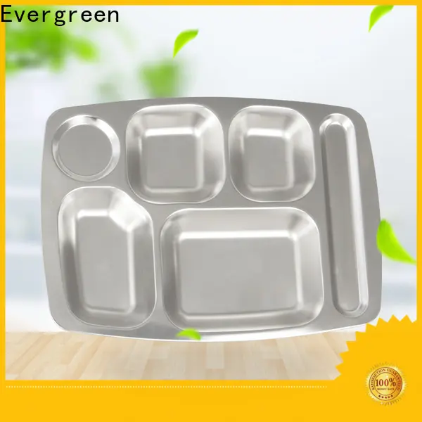 Evergreen Top stainless steel eating plates company for cooking 1