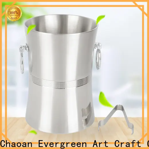 Evergreen Best brushed stainless steel ice bucket for business for kitchen 1