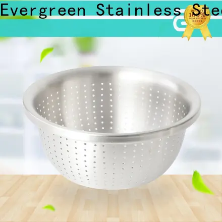 Evergreen commercial stainless steel colander for business for kitchen 1