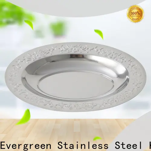 Evergreen New stainless steel dishes plates Suppliers for kitchen 1