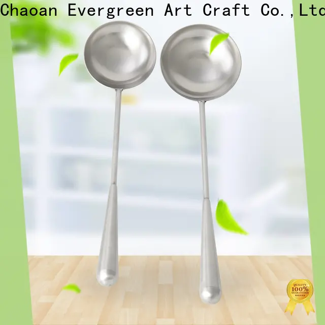Evergreen Custom stainless steel spoon price company for kitchen 1