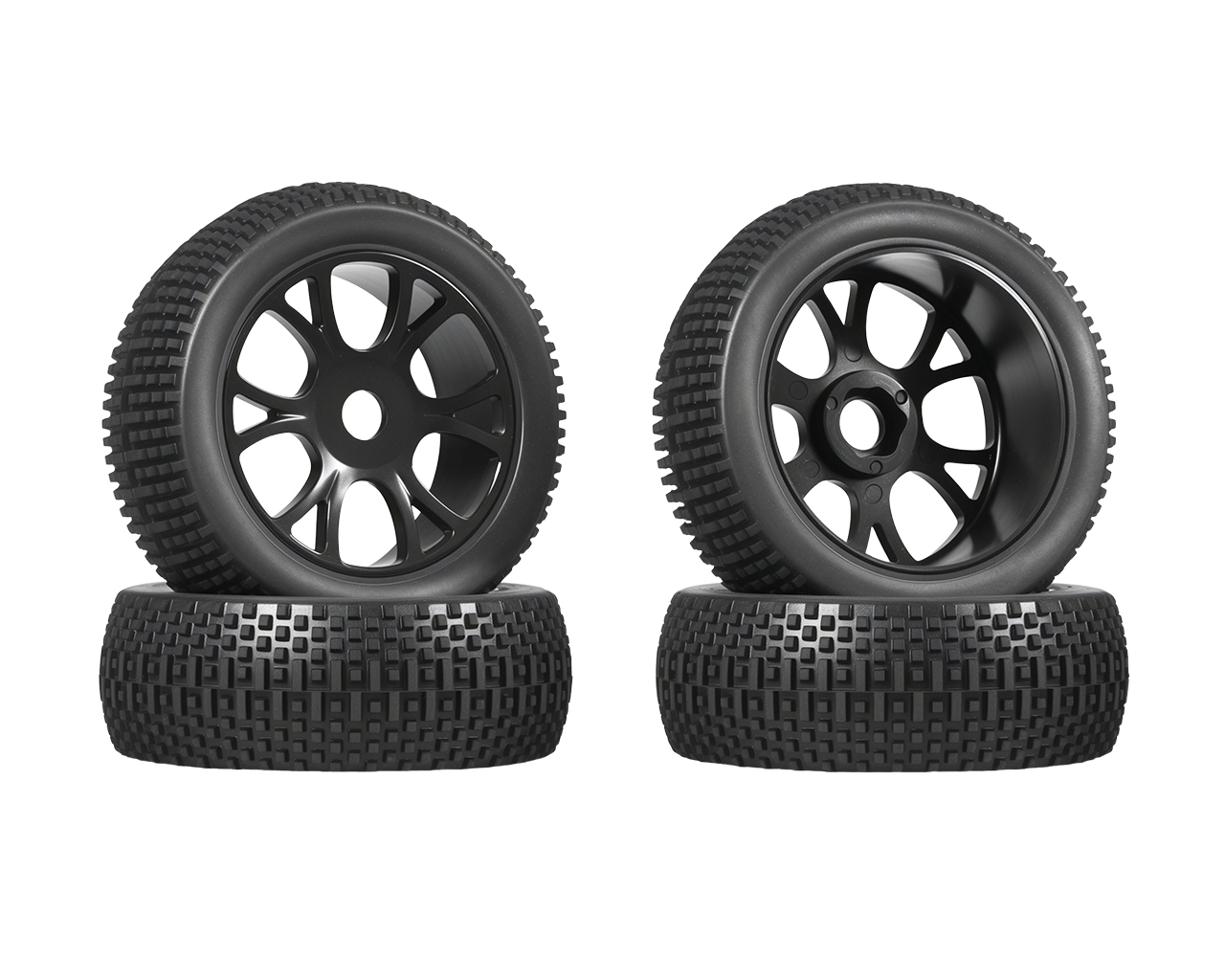 RC Tire 17 mm HEX HUB Rubber pour 1/8 Échelle RC Buggy # 85046 1