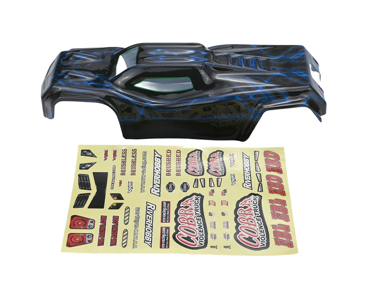 VRX PVC RC CAR BODY SHELD для 1/8 Scale RC Truggy # R0250B 1