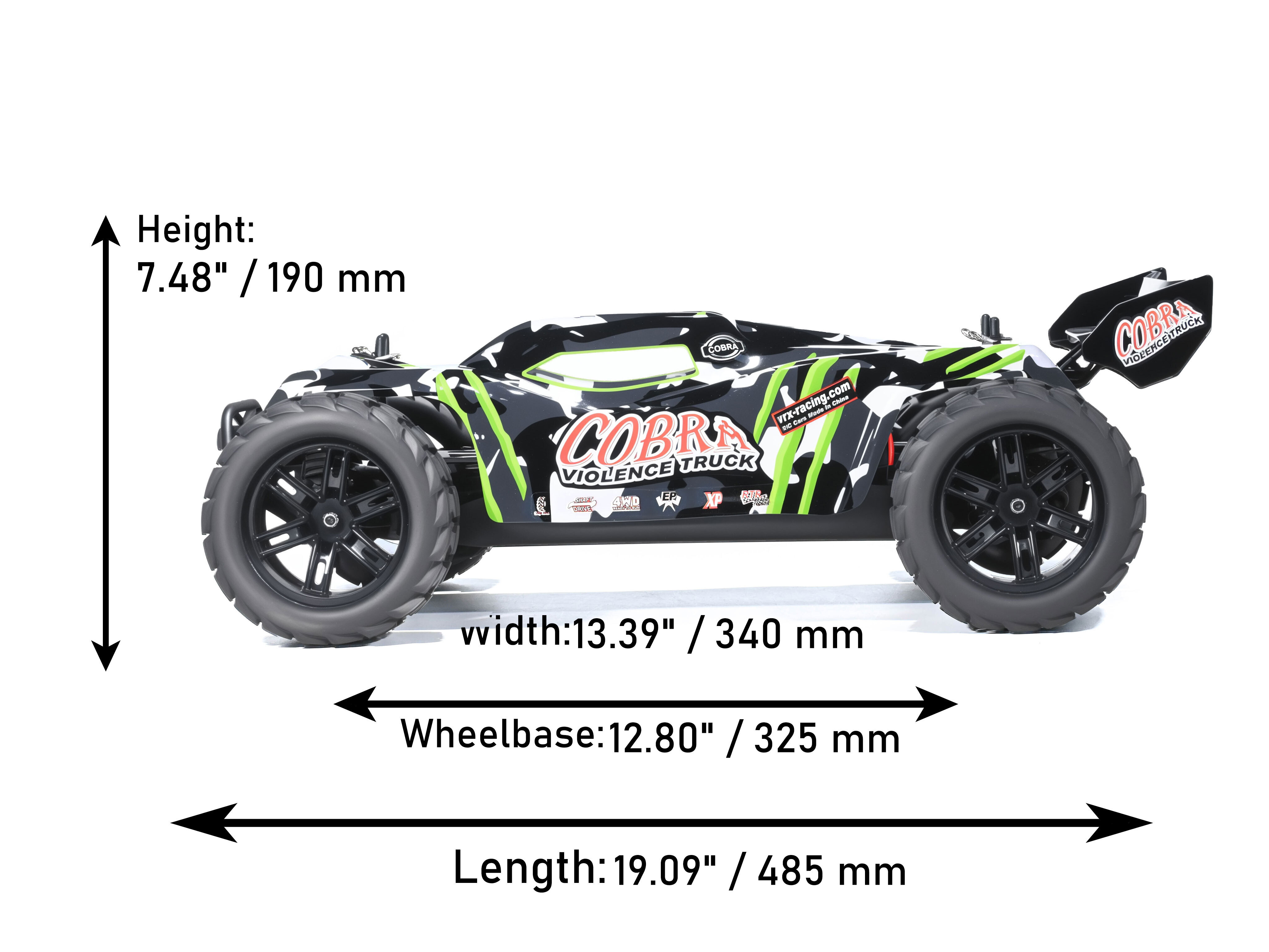 COBRA 1/8 Scale 4WD Off-road Electric RC Truggy 2.4G Brushless