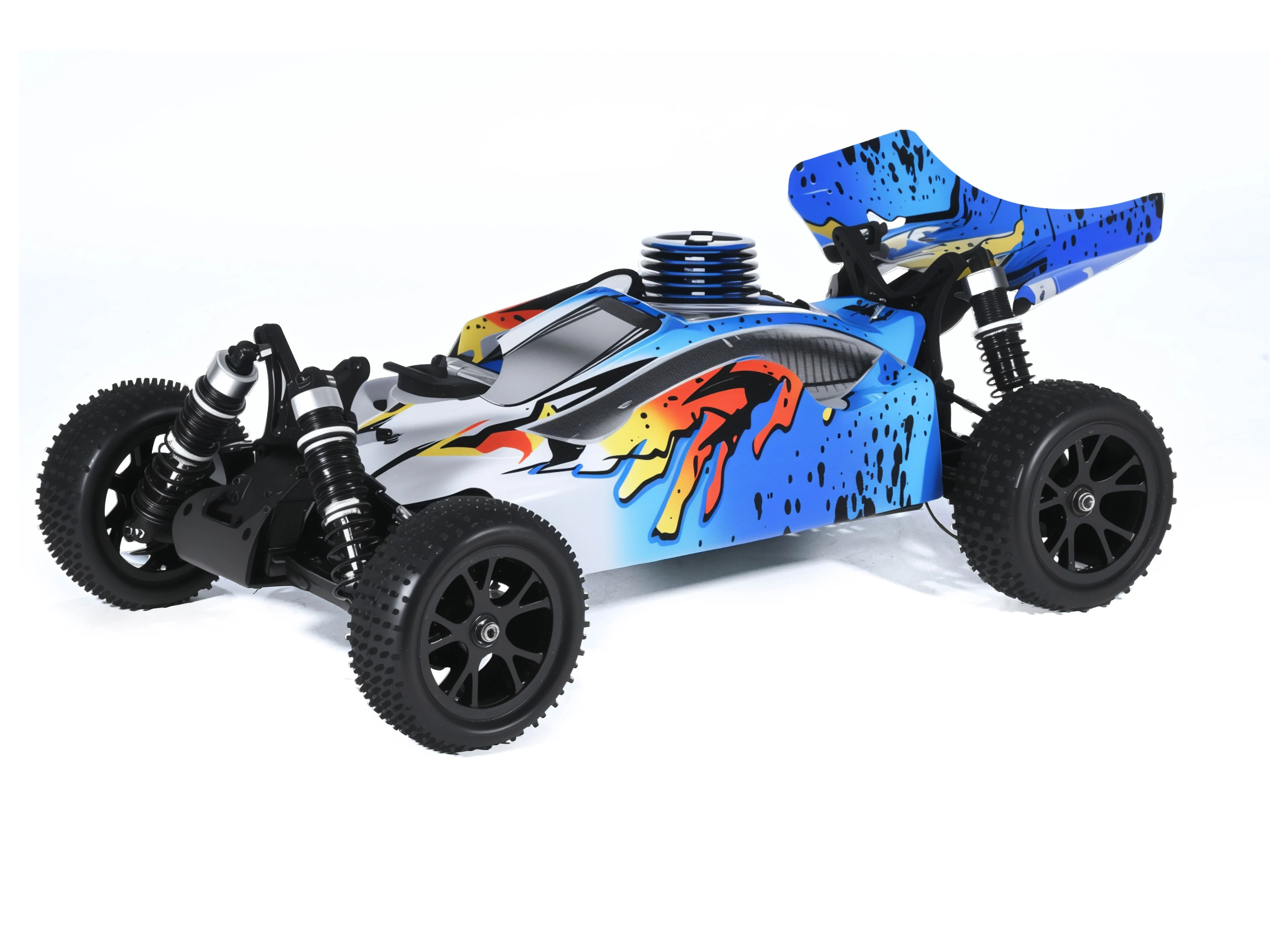 SPIRIT N2 1/10 Scale 4WD Off-road Nitro RC Buggy 2.4G Engine High Speed Car #RH1007 1